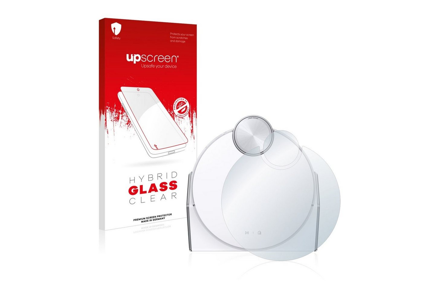 upscreen flexible Panzerglasfolie für Samsung Jet Bot AI+, Displayschutzglas, Schutzglas Glasfolie klar von upscreen