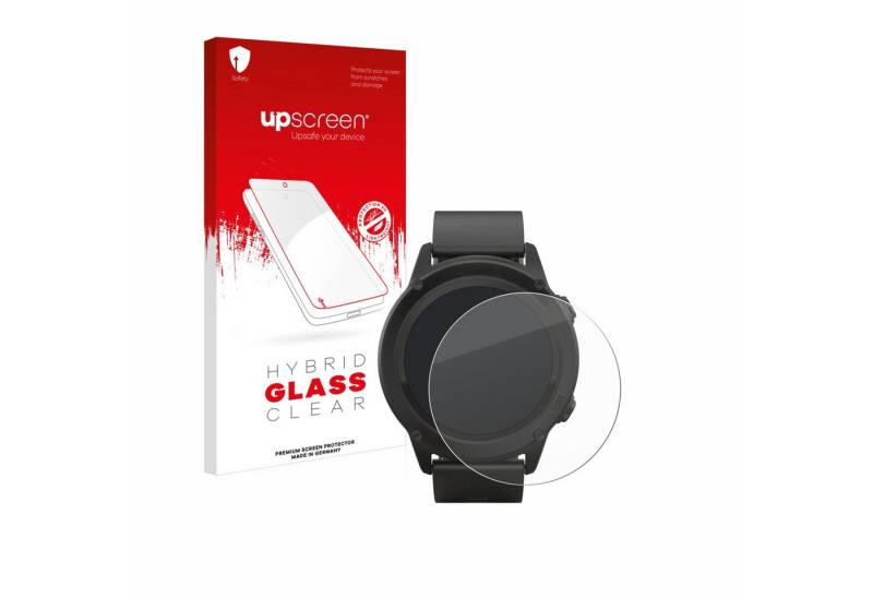upscreen flexible Panzerglasfolie für SilverCrest Fitness-Smartwatch, Displayschutzglas, Schutzglas Glasfolie klar von upscreen