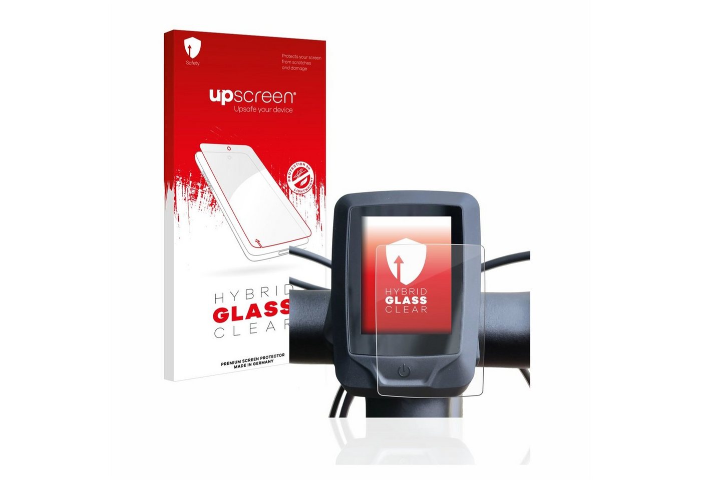 upscreen flexible Panzerglasfolie für Specialized turbo vado 4.0 2022 (E-Bike Display), Displayschutzglas, Schutzglas Glasfolie klar von upscreen