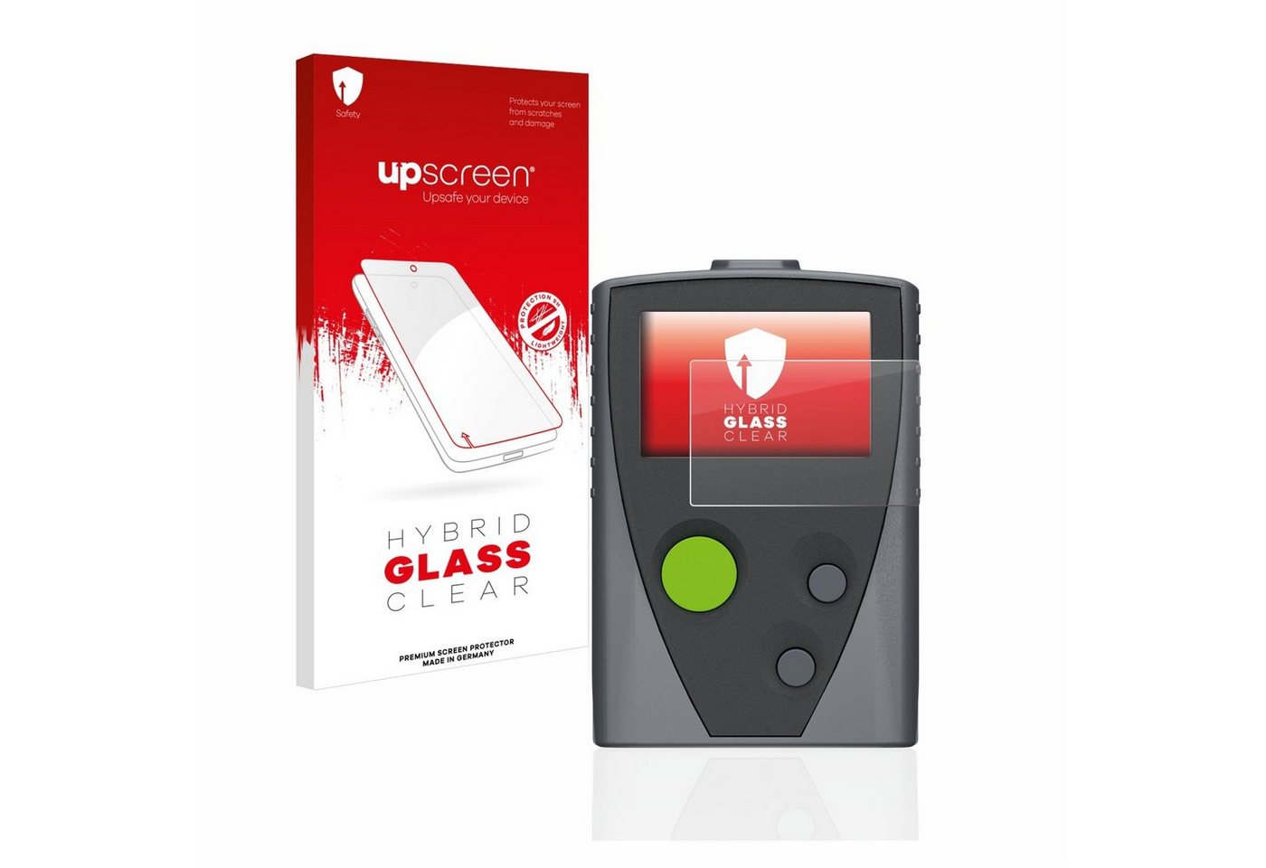 upscreen flexible Panzerglasfolie für Swissphone Boss 915, Displayschutzglas, Schutzglas Glasfolie klar von upscreen