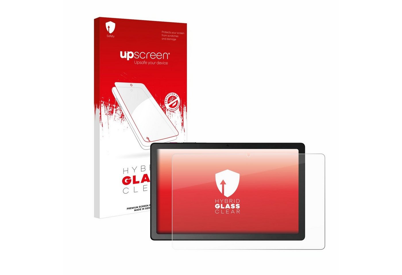 upscreen flexible Panzerglasfolie für Telekom T Tablet, Displayschutzglas, Schutzglas Glasfolie klar von upscreen