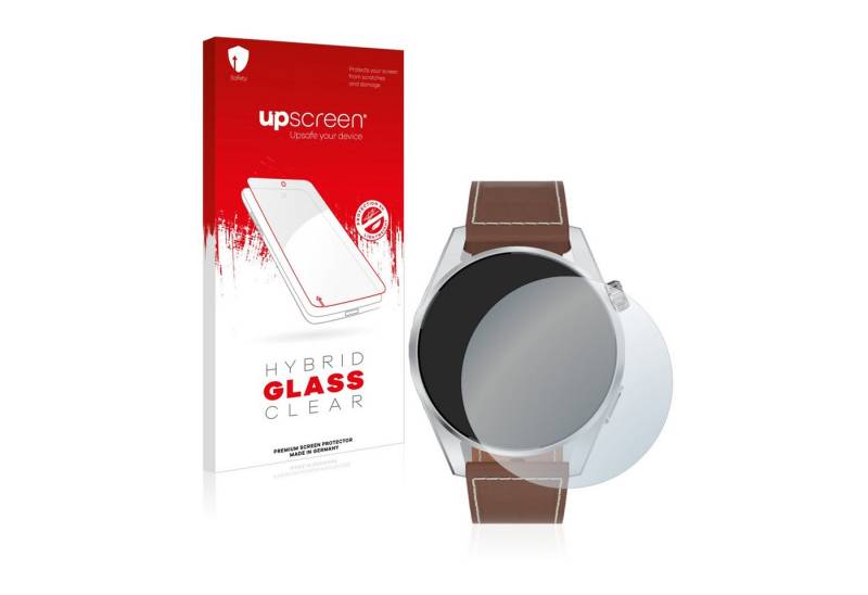 upscreen flexible Panzerglasfolie für Tisoutec Smartwatch, Displayschutzglas, Schutzglas Glasfolie klar von upscreen