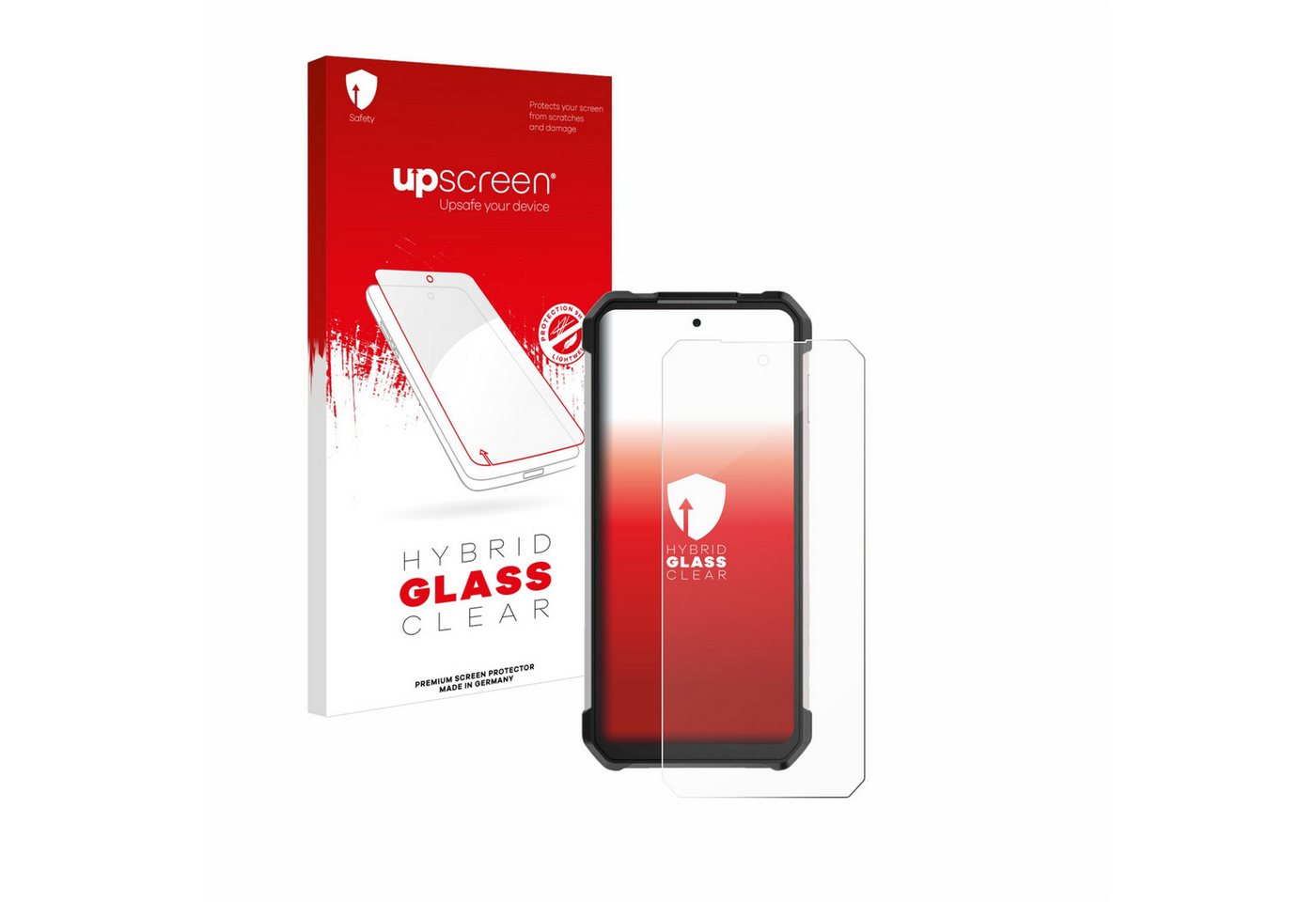 upscreen flexible Panzerglasfolie für Unihertz Tank 3, Displayschutzglas, Schutzglas Glasfolie klar von upscreen