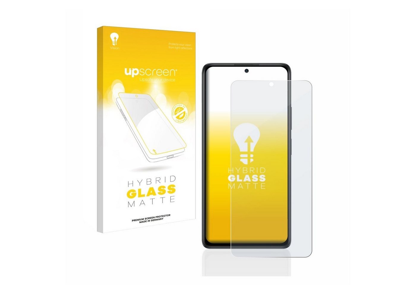 upscreen flexible Panzerglasfolie für Xiaomi Redmi Note 10 Pro, Displayschutzglas, Schutzglas Glasfolie matt entspiegelt von upscreen