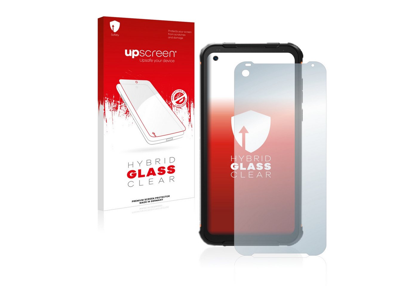 upscreen flexible Panzerglasfolie für Zeeker P10, Displayschutzglas, Schutzglas Glasfolie klar von upscreen