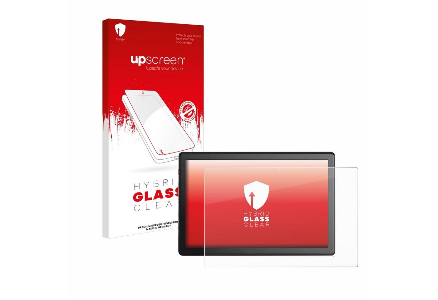 upscreen flexible Panzerglasfolie für emporia TABLET 10.1 LTE, Displayschutzglas, Schutzglas Glasfolie klar" von upscreen
