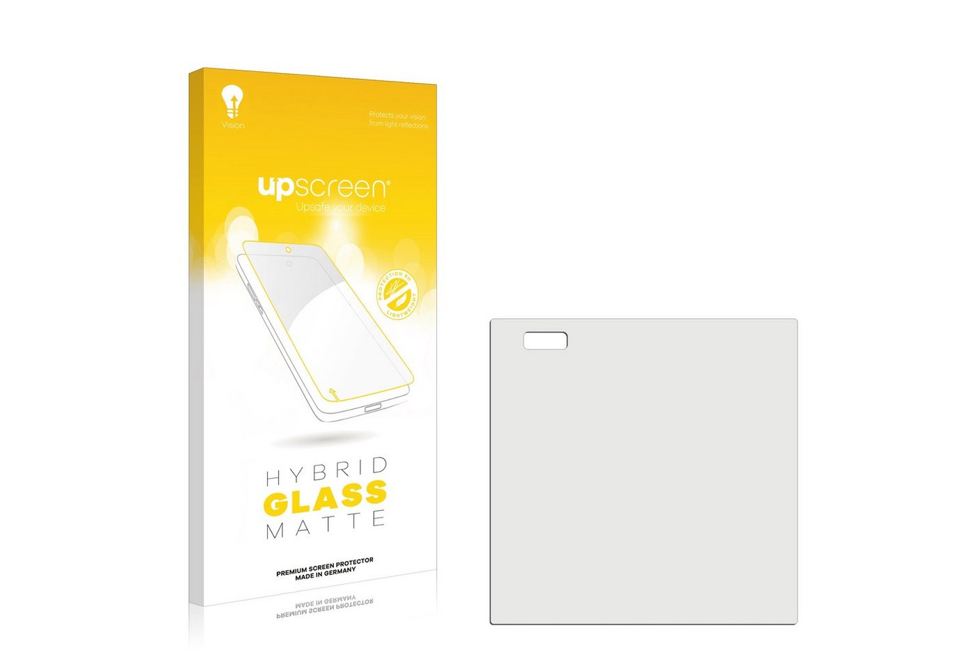 upscreen flexible Panzerglasfolie für homematic IP Wired Glass Display - plus (HmIPW-WGD-PL), Displayschutzglas, Schutzglas Glasfolie matt entspiegelt von upscreen