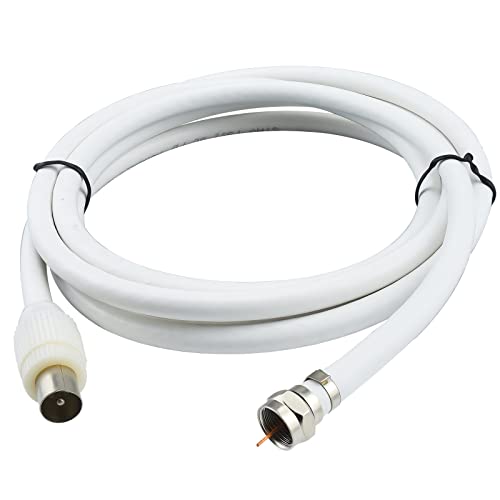 URCIANOW F-Stecker auf TV-Stecker (75 Ohm) Verlängerungskabel 1,8M Koaxialkabel für Satellit, Antenne, TV, Internet (HDTV, Digital Audio, Router) Hochwertiges RG6 Kabel mit F-Connector, wetterfest URCIANOW F-Stecker auf TV-Stecker (75 Ohm) Verlängerungskabel 1,8M Koaxialkabel für Satellit, Antenne, TV, Internet (HDTV, Digital Audio, Router) Hochwertiges RG6 Kabel mit F-Connector, wetterfest von urcianow