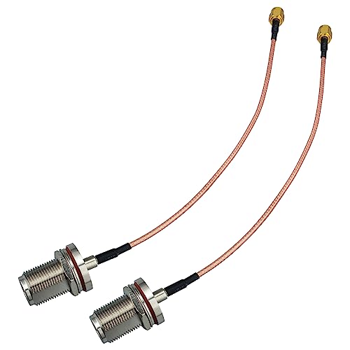 Urcianow SMA Kabel SMA Stecker auf N Splitter Weiblich mit O-Ring Wasserdicht RG316 Kabel 20 cm 50 Ohm Geringer Verlust Typ N auf SMA Kabel für Router Antenne Signalverstärker Wireless Adapter von urcianow