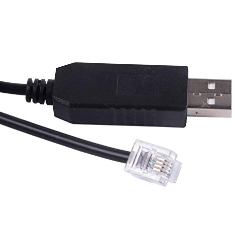 USB auf RJ11 Kabel für Skywatcher EQ6 EQ5 HEQ5 EQMOD ASCOM PC zum Anschluss des Synscan Handcontrollers (180 cm, USB zu RJ11 6P4C) von usangreen