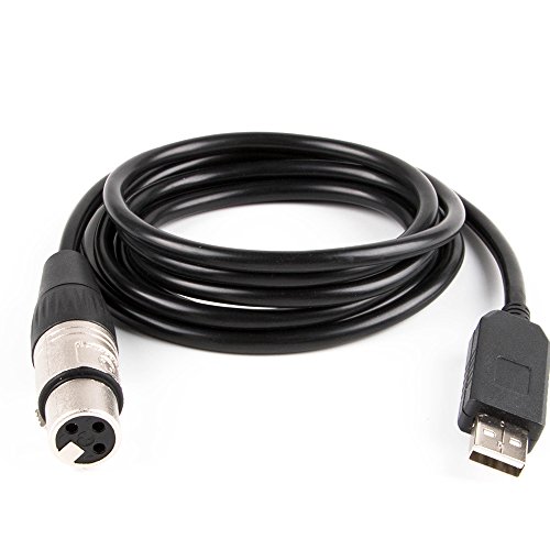 USB zu DMX Schnittstellenadapter LED DMX512 XLR Buchse RS485 Konverter Signalpegel Computer PC Bühnenbeleuchtung Controller Kabel 6ft schwarz USB zu DMX Schnittstellenadapter LED DMX512 XLR Buchse RS485 Konverter Signalpegel Computer PC Bühnenbeleuchtung Controller Kabel 6ft schwarz von usangreen