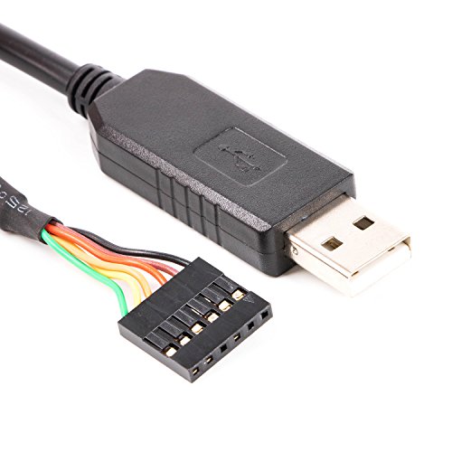 Usangreen USB-UART-Kabel für Galileo-Board, 1,8 m, FTDI-Chipsatz, 5 V TTL-Level, kompatibel mit Mikrocontroller, Einplatinencomputer, eingebettetem Gerät von usangreen