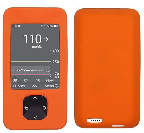 Silikon-Schutzhülle für Dexcom G7 Receiver, Orange von usastar-SNK