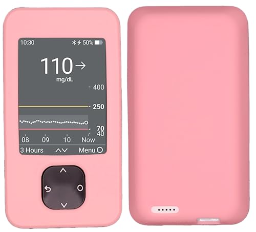 usastar-SNK Silikon-Schutzhülle für Dexcom G6 & Dexcom G7 Receiver (Rosa) von usastar-SNK
