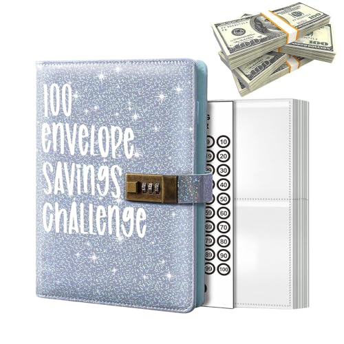 A5 Binder Notizbuch Set - PU Leder Binder Geld Organizer Sparen - Finanzplaner Cash Stuffing Haushaltsbuch Mit Geldfacher -Budgetplaner Sparbuch Mit Folien Für Sinking Funds Sparbuch von usefulbeauty