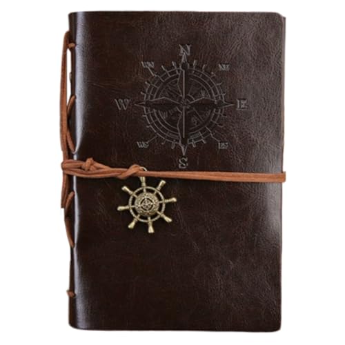 usefulbeauty Vintage Notizblock - Piraten-Design Tagebuch Persönliches Journal,Retro-Schreibheft mit Glattem Schreibgefühl Schulbedarf & Bürozubehör für Damen Herren Jugendliche von usefulbeauty