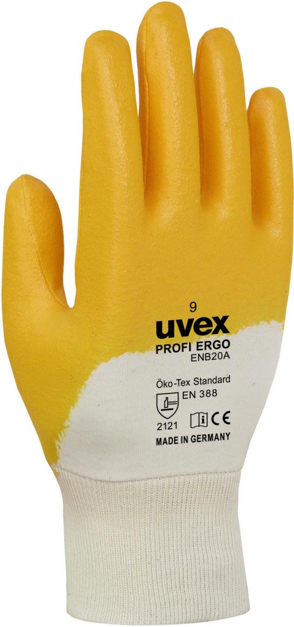 uvex Arbeitshandschuhe profi ergo 11 orange von uvex