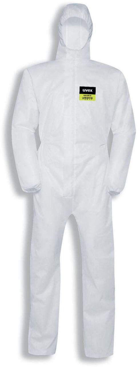 uvex unisex Arbeitsoverall mit Kaputze weiß Größe XL uvex unisex Arbeitsoverall mit Kaputze weiß Größe XL von uvex