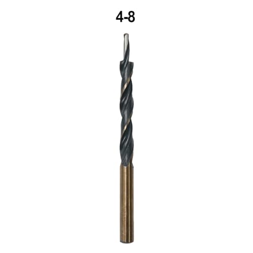 1/2 Stück 8-4/9-5/10-5/10-6/12-8 mm Holzbearbeitungswerkzeug Stufenbohrer Hochgeschwindigkeitsstahlbohrer for Bohren von Holz, Kunststoff, Weichmetall, Aluminium(1pc 4-8) von uvmgmync