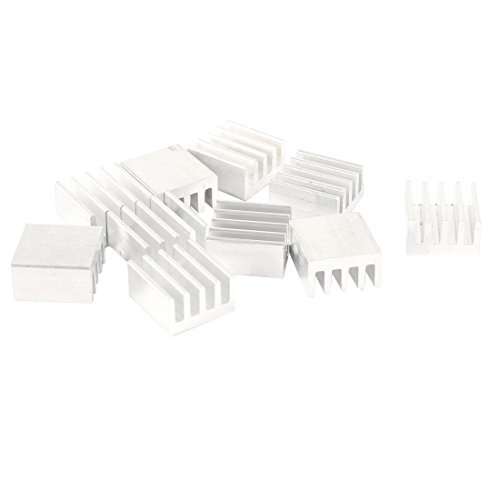 sourcing map 10 Stück 9 mm x 9 mm x 5 mm Aluminium Kühlkörper für Power FET Transistor sourcing map 10 Stück 9 mm x 9 mm x 5 mm Aluminium Kühlkörper für Power FET Transistor von uxcell