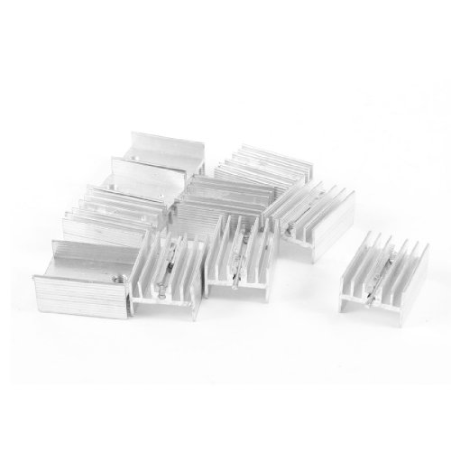 sourcing map 10 Stück Mini Kühlkörper Kit 20x15x10mm, Mini-Kühler Aluminium Kühlkörper zur Kühlung von IC MOSFET-Bauteilen sourcing map 10 Stück Mini Kühlkörper Kit 20x15x10mm, Mini-Kühler Aluminium Kühlkörper zur Kühlung von IC MOSFET-Bauteilen von uxcell