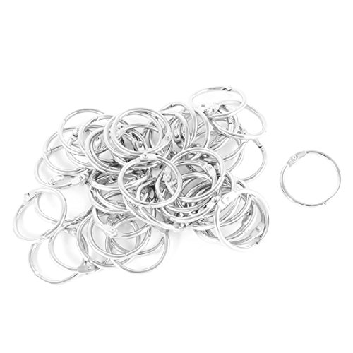 sourcing map 30 mm zu Dia Metall Spring O-Ring lose Leaf Ring 50 PCS de von uxcell