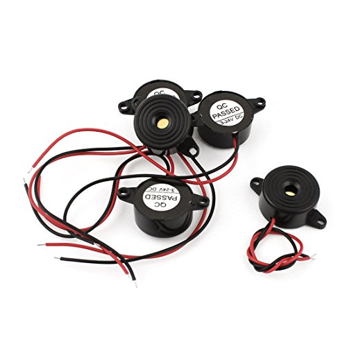 sourcing map 5 Stück DC3-24V Drahtleitungen industrielle Audio elektronischer Alarm-Summer mit 5,3mm Loch sourcing map 5 Stück DC3-24V Drahtleitungen industrielle Audio elektronischer Alarm-Summer mit 5,3mm Loch von uxcell