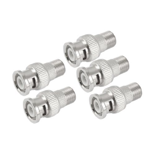 sourcing map 5 Stück F-Typ Buchse auf BNC Stecker Koax HF Anschlussadapter für RG6 RG59 sourcing map 5 Stück F-Typ Buchse auf BNC Stecker Koax HF Anschlussadapter für RG6 RG59 von uxcell