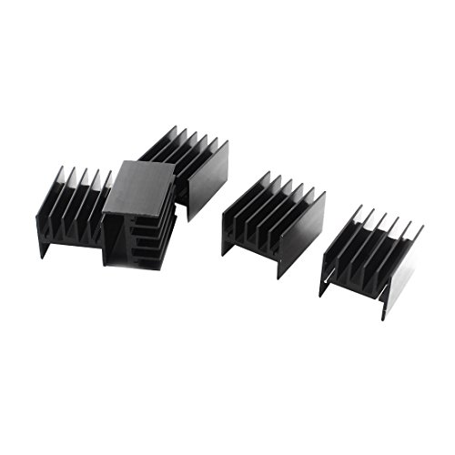 sourcing map 5stk. 40x30.3x25mm Hochwertig Aluminium Kühlkörper für L298N IC Transistor de von uxcell
