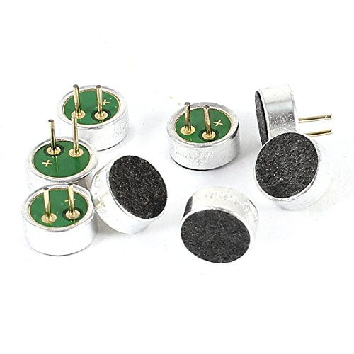 sourcing map 8 Stück 2 Pins Löten Elektret Kondensator mikrofon Pick-up 6mm x 2.7mm de von uxcell