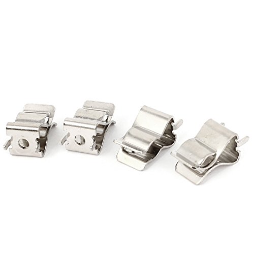 sourcing map Clips Halterung für 10mm x 38mm Fuse Silver Tone 4 STK sourcing map Clips Halterung für 10mm x 38mm Fuse Silver Tone 4 STK von uxcell