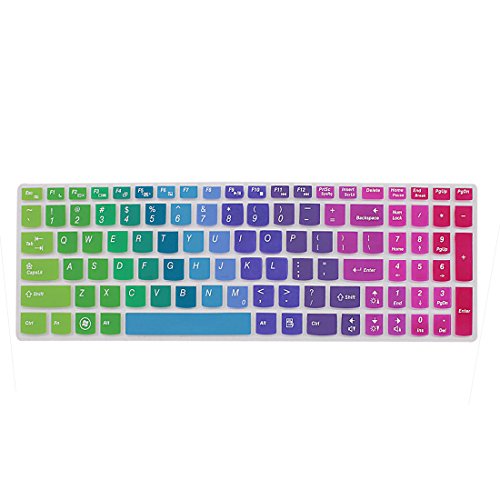 sourcing map Laptop Regenbogen 7 Farbe Silikon Tastatur Folie Abdeckung Film IdeaPad Z560 de von uxcell