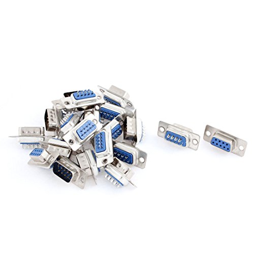 sourcing map RS232 9-Pin-Stecker seriell-DB Löten Stecker, 20 Stück de von uxcell