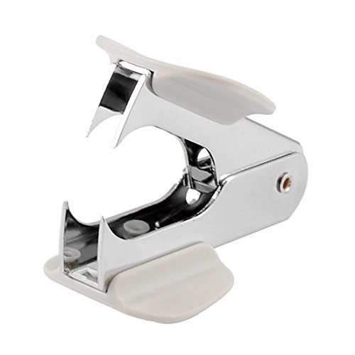 uxcell Klassisch Stahl Kiefer Stil Heftklammern Entferner Lock Sicherheitsarretierung für 24/6 26/6 Heftklammern weiß von uxcell