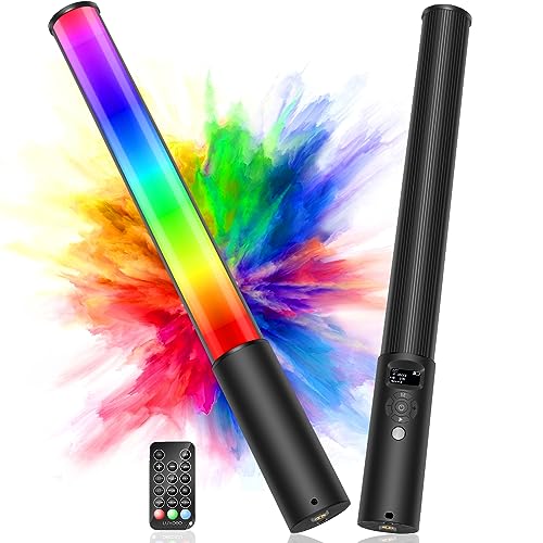 LUXCEO P400 LED Videoleuchte RGB Lichtstab Fotografie,LED Fotografie Volle Farbe Licht,2500K-6500K, CRI95+, Full Color, Helligkeit 0–100% einstellbar, 12 Effekte für TikTok,Vlog,YouTube,Fotografie LUXCEO P400 LED Videoleuchte RGB Lichtstab Fotografie,LED Fotografie Volle Farbe Licht,2500K-6500K, CRI95+, Full Color, Helligkeit 0–100% einstellbar, 12 Effekte für TikTok,Vlog,YouTube,Fotografie von uyled