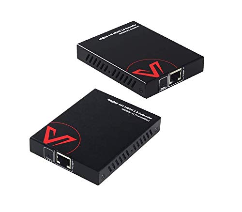 AV Access UPT HDMI Extender bis 50m, 4K60Hz, HDR10 und 3D, HDMI 2.0, HDCP 2.2, EDID Management + CEC, 2-Wege PoE + IR + RS232, Professioneller HDMI over Ethernet Extender über Cat6/6a/7 Kabel von v AV Access