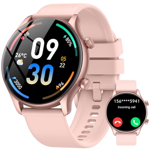 vamout Smartwatch Damen Rund mit Telefonfunktion,1.39" HD Uhr Damen,Fitnessuhr Damen100+ Sportmodi,Smart Watch mit SpO2 Pulsuhr Schlafmonitor,IP68 Wasserdicht,Watches für iOS Android, Roségold vamout Smartwatch Damen Rund mit Telefonfunktion,1.39" HD Uhr Damen,Fitnessuhr Damen100+ Sportmodi,Smart Watch mit SpO2 Pulsuhr Schlafmonitor,IP68 Wasserdicht,Watches für iOS Android, Roségold von vamout