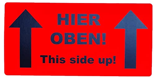 50 Aufkleber Etikett Versandaufkleber Hier oben - this side up 50 Aufkleber Etikett Versandaufkleber Hier oben - this side up von varivendo