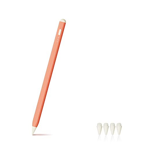 Stylus Stift kompatibel mit iPad Stift, Stift für iPad (2018-2024), Eingabestifte iPad Pencil kompatibel mit iPad/iPad Pro/iPad Mini/iPad Air, Palm Rejection, Magnetisch, Sensibel. Orange von varkda