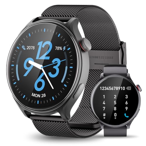 vashoy Smartwatch, Sportuhr mit Sprechfunktion, Telefonfunktion, AMOLED-Display, über 100 Sportmodi, IP67 wasserdicht, Herzfrequenzmesser, Schrittzähler, Schlafmonitor und Echtzeit-Trainings-Tracker vashoy Smartwatch, Sportuhr mit Sprechfunktion, Telefonfunktion, AMOLED-Display, über 100 Sportmodi, IP67 wasserdicht, Herzfrequenzmesser, Schrittzähler, Schlafmonitor und Echtzeit-Trainings-Tracker von vashoy