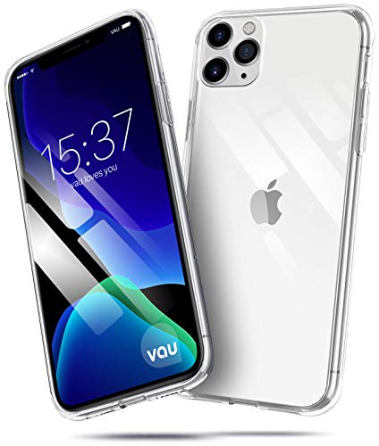 vau Hülle passend für Apple iPhone 11 Pro (5.8) – SoftGrip transparent weiches Silikon-Case Handyhülle dünn durchsichtig Clear (OLED 2019) von vau