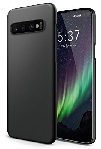 vau Hülle passend für Samsung Galaxy S10 Plus - Slim Shell Case Handyhülle Schutzcase dünn schwarz von vau