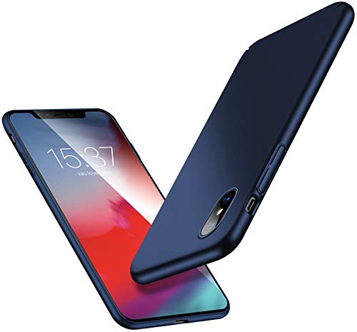 vau Hülle passend für iPhone Xr - Slim-Shell Case Handyhülle Schutzcase dünn blau (kompatibel zu Apple iPhone 10r 6.1 LCD 2018) von vau
