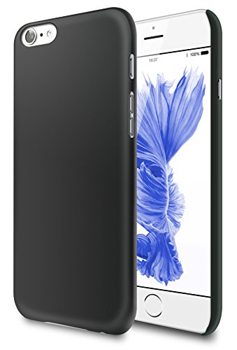 vau SlimShell Case - Matte Black - Hülle, Tasche kompatibel zu Apple iPhone 6S von vau