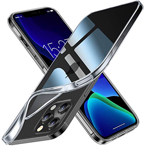 vau SoftGrip Case kompatibel mit iPhone 12 Pro Max (6.7) Hülle dünn und transparent aus Silikon von vau