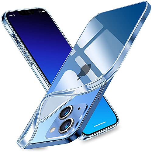 vau SoftGrip Case kompatibel mit iPhone 13 (6.1) Hülle dünn, weich und transparent Schutzhülle aus Silikon von vau
