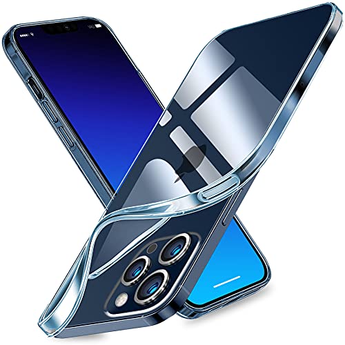 vau SoftGrip Case kompatibel mit iPhone 13 PRO (6.1) Hülle dünn, weich und transparent Schutzhülle aus Silikon von vau