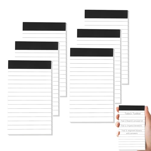 Notizblock Klein A7 6 Stück,Liniert Schreibblock, Liniert Block Abreißbar Notizzettel,Kleiner Notizblock Nachfülleinlagen,Nachfülleinlagen 30 Blatt Pro Block,Für Arbeit Studie Büro Schule Haushalt Notizblock Klein A7 6 Stück,Liniert Schreibblock, Liniert Block Abreißbar Notizzettel,Kleiner Notizblock Nachfülleinlagen,Nachfülleinlagen 30 Blatt Pro Block,Für Arbeit Studie Büro Schule Haushalt von vcsjw