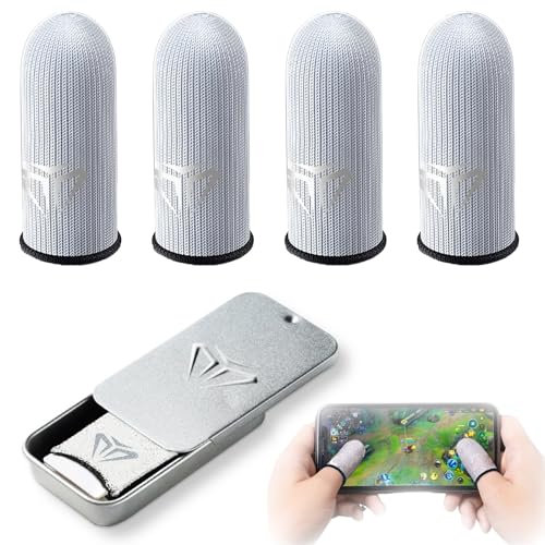 vcsjw 4 Stück Gaming Finger Sleeve,Anti Schweiß Finger Sleeves,Finger Handschuhe,Daumenhülsen Fingerabdeckung,Ultra-Empfindliche Fingerhandschuhe,Für Touchscreen Spiel Mobile vcsjw 4 Stück Gaming Finger Sleeve,Anti Schweiß Finger Sleeves,Finger Handschuhe,Daumenhülsen Fingerabdeckung,Ultra-Empfindliche Fingerhandschuhe,Für Touchscreen Spiel Mobile von vcsjw
