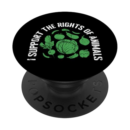 Ich unterstütze die Rechte der Tiere PopSockets Klebender PopGrip Ich unterstütze die Rechte der Tiere PopSockets Klebender PopGrip von vegan animals environment human lifestyle Nature
